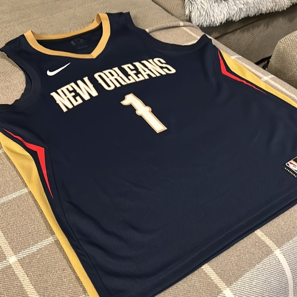 Men’s New Orleans Pelicans Zion Williamson rookie jersey mens size XL or 52 - Picture 4 of 8